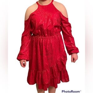 Michael Kors Crimson Patterned Dress